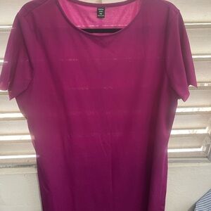 SHEIN Fuchsia Short Sleeve Tee